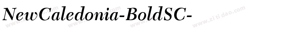 NewCaledonia-BoldSC字体转换