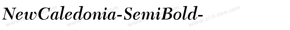 NewCaledonia-SemiBold字体转换