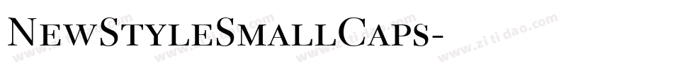 NewStyleSmallCaps字体转换