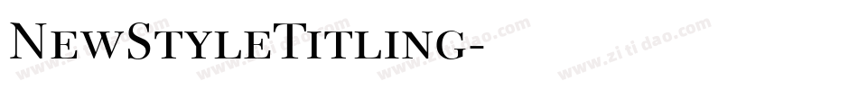 NewStyleTitling字体转换
