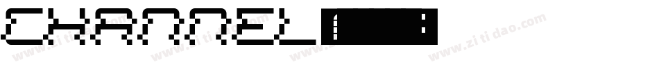 Channel字体转换