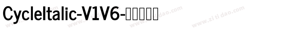 CycleItalic-V1V6字体转换