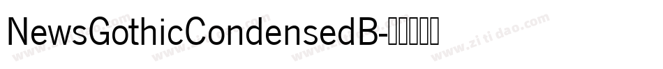NewsGothicCondensedB字体转换