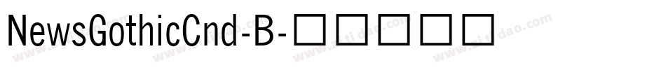 NewsGothicCnd-B字体转换
