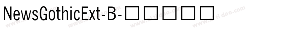 NewsGothicExt-B字体转换