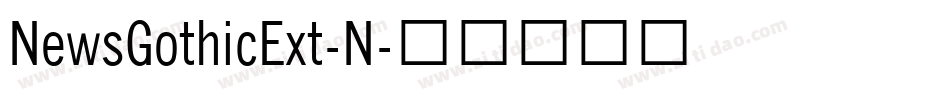 NewsGothicExt-N字体转换