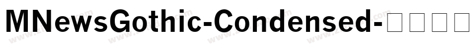 MNewsGothic-Condensed字体转换