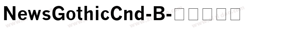 NewsGothicCnd-B字体转换