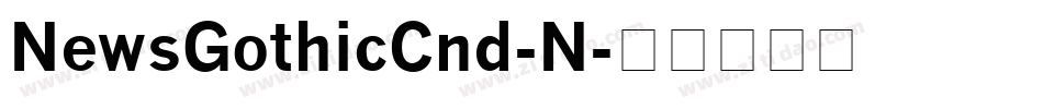 NewsGothicCnd-N字体转换