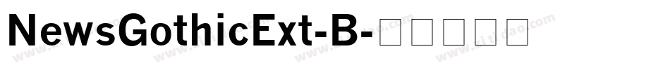 NewsGothicExt-B字体转换