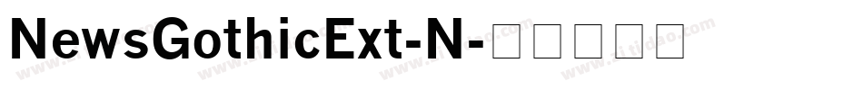NewsGothicExt-N字体转换