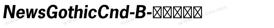 NewsGothicCnd-B字体转换