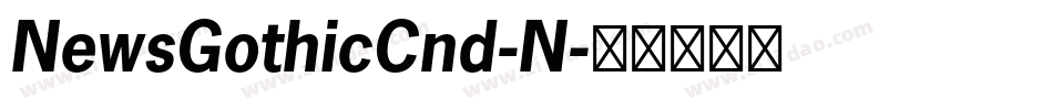NewsGothicCnd-N字体转换