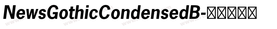 NewsGothicCondensedB字体转换