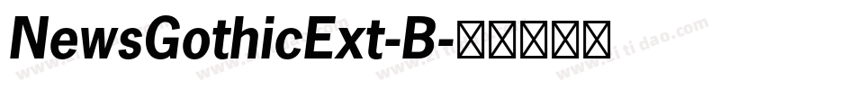NewsGothicExt-B字体转换