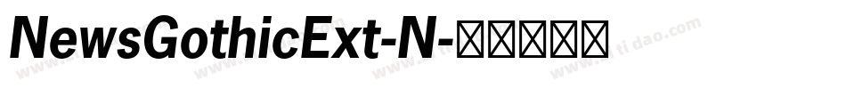 NewsGothicExt-N字体转换