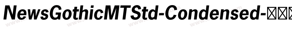 NewsGothicMTStd-Condensed字体转换