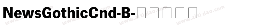NewsGothicCnd-B字体转换