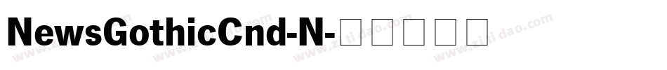 NewsGothicCnd-N字体转换