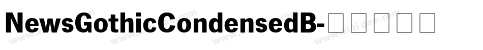 NewsGothicCondensedB字体转换