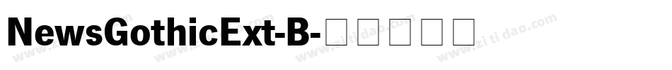 NewsGothicExt-B字体转换