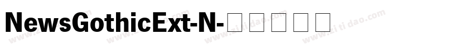 NewsGothicExt-N字体转换