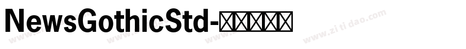 NewsGothicStd字体转换