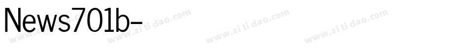 News701b字体转换