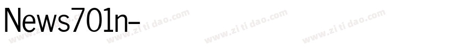 News701n字体转换
