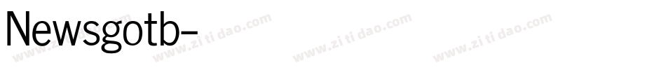 Newsgotb字体转换