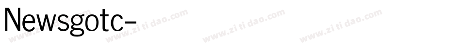 Newsgotc字体转换