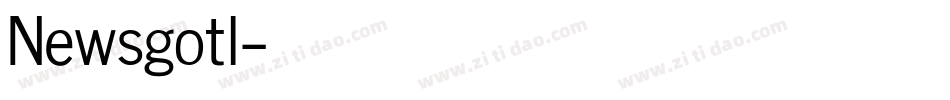 Newsgotl字体转换