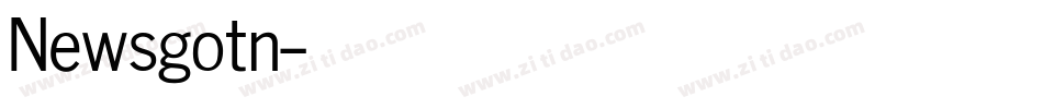 Newsgotn字体转换
