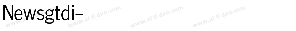 Newsgtdi字体转换