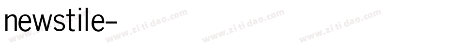 newstile字体转换