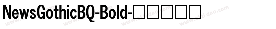 NewsGothicBQ-Bold字体转换
