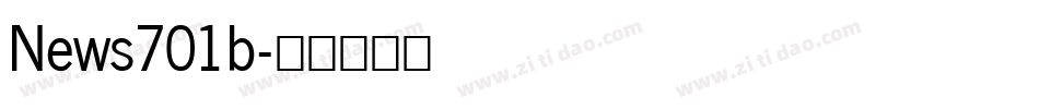 News701b字体转换