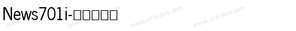 News701i字体转换