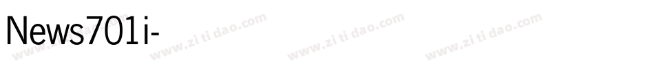 News701i字体转换