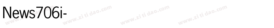 News706i字体转换