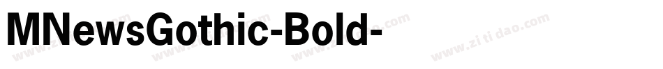 MNewsGothic-Bold字体转换