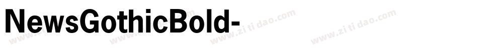 NewsGothicBold字体转换