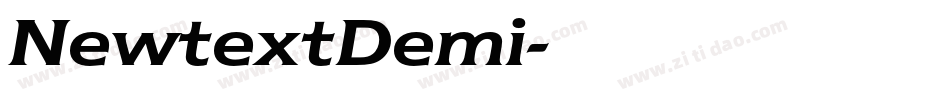 NewtextDemi字体转换