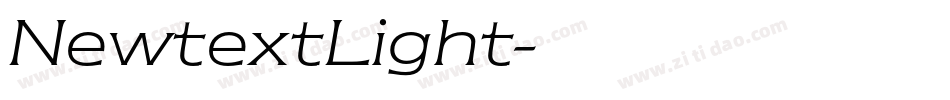 NewtextLight字体转换