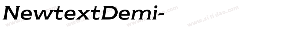 NewtextDemi字体转换