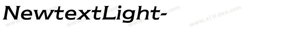 NewtextLight字体转换