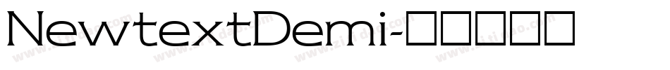 NewtextDemi字体转换