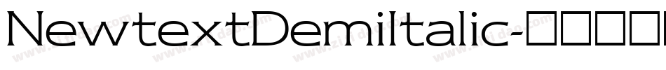 NewtextDemiItalic字体转换