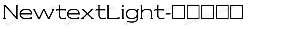 NewtextLight字体转换