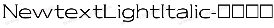 NewtextLightItalic字体转换